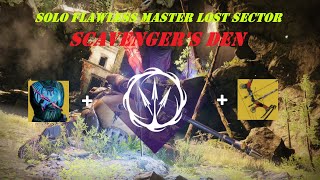 Solo Flawless Master Lost Sector  Scavengers Den  Void Hunter  Destiny 2 Season 23 [upl. by Kolva]