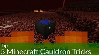 Tip 5 Minecraft Cauldron Tricks [upl. by Teuton]