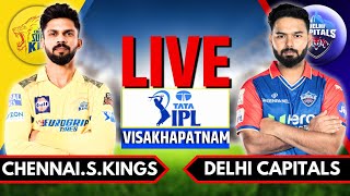 IPL 2024 Live CSK vs DC Live Match  IPL Live Score amp Commentary  Chennai vs Delhi Live Innings 2 [upl. by Aisenat]