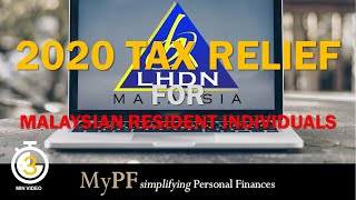 2020 Tax Relief for Malaysian Resident Individuals [upl. by Ilona]