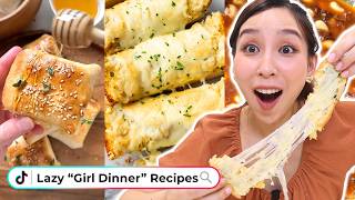 I Tried Viral Lazy Dinner Recipes girl dinner 🍽️ [upl. by Orsola581]