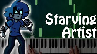 Aspirer  Friday Night Funkin  Starving Artist  Piano Cover [upl. by Nibram]