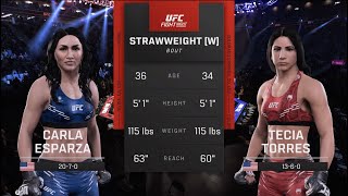 UFC 307 Esparza vs Pennington UFC 5 Simulation [upl. by Li]