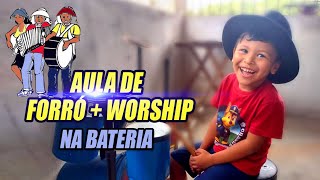 APRENDENDO A TOCAR BATERIA AOS 4 ANOS PARTE 11 [upl. by Sexton]