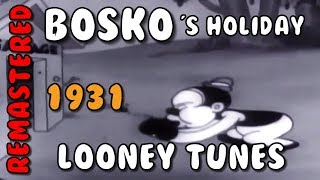 BOSKOS HOLIDAY 1931  Looney Tunes  HD Remastered Cartoon [upl. by Hadlee]