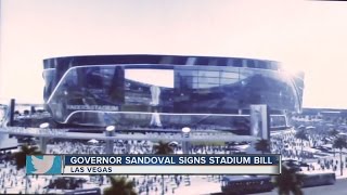 Gov Sandoval signs stadium bill on Monday [upl. by Ametaf]