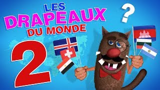 Apprendre aux enfants les Drapeaux du monde Learn world flags for kids Serie 02 4k [upl. by Kirby692]