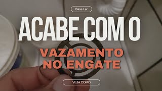 Como Acabar com o Vazamento Goteira no Engate Flexível Rabicho ou Mangote da Pia ou Lavatorio [upl. by Trisha800]