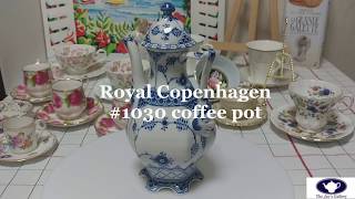 Vintage Ceramic Pot Royal Copenhagen 1030 coffee pot gargoyle [upl. by Adleremse]