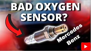 how to change exhaust sensorO2 sensor on a Mercedes Benz Mercedes oxygen sensor replacement [upl. by Aisatna]