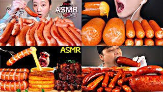 MUKBANGERS EATING JUICY SAUSAGE😍SAUSAGE ASMR MUKBANG🔥EATING ASMR MUKBANG🥵mukbang complition [upl. by Abran213]