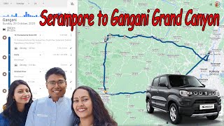 Serampore to Grand Canyon via Dankuni Sheakhala Arambag Kamarpukur Garhbeta  Road Condition [upl. by Anauqahc]