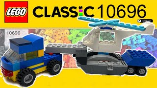 SPEED BUILT Flatbed Truck with Helicopter  LEGO Classic 10696 [upl. by Reinwald]