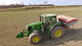 Épandage dengrais 2018  JOHN DEERE 6190R  SULKY [upl. by Oliviero]