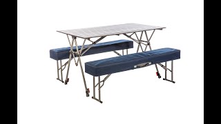 KampRite® Kwik Set Table with Benches [upl. by Ardnu169]