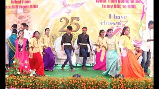 Priestly Silver Jubilee Dance 3  Bheemili Parish Children [upl. by Belter529]