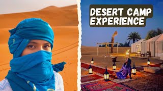 How We Spent a Night in a Luxury Desert Camp  Sahara Adventures [upl. by Heathcote]