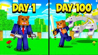 I Survived 100 Days In Minecraft Crazy Craft [upl. by Anialem]