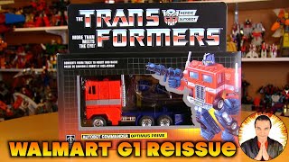 Transformers Walmart Exclusive G1 Reissue OPTIMUS PRIME 2019 [upl. by Yraccaz928]