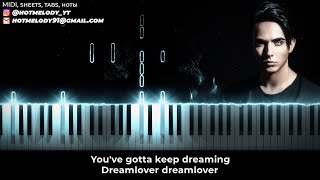 MELOVIN  Dreamer karaoke piano  МЕЛОВИН Евровидение 2024 караоке текст [upl. by Etnoed]