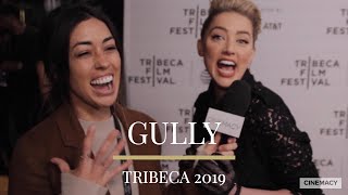 Amber Heard Loves Her Gully Director Nabil  Tribeca 2019 [upl. by Tessi490]