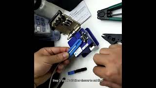 How to Assemble SC fiber fast connector？Single Mode Quick Assembly Adapter Plug [upl. by Theresina440]