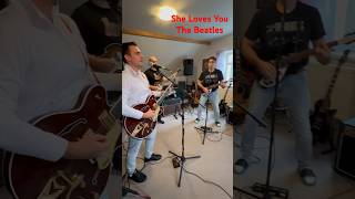 She Loves You  The Beatles by Geobeat Crew Gretsch Country GentRickenbacker 325C64🎸 [upl. by Anela339]