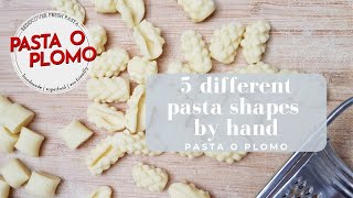 5 different handmade pasta shapes  Best pasta [upl. by Atiuqahc]