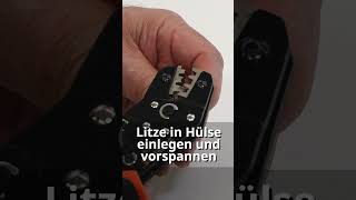 Stecker für die PVVerkabelung Crimpen  BauderSHORTS pv verkabelung flachdach [upl. by Wilie]