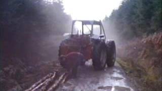 County tractor skidder with Igland winch [upl. by Rosati276]