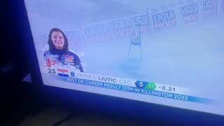 Zrinka Ljutic Veleslamom u skijanje 2023 Canada 🇭🇷🇨🇦 [upl. by Amikat]