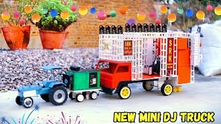 DIY Mini Dj Ganesh Visharjan big truck loading  New Amazing Mini Dj Ganpati decoration dj ideas [upl. by Brittan512]