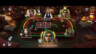 ZYNGA POKER  BIG TABLE  50 T POT [upl. by Thomajan]