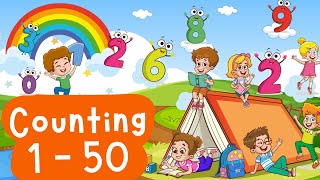 counting 150  Learn counting 1 to 50  Count to 50  Learn to count  counting song  kids song [upl. by Yellhsa]