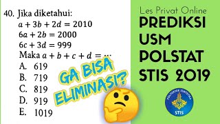 USM polstatSTIS Prediksi USM Polstat STIS 2019 [upl. by Nytsuj]