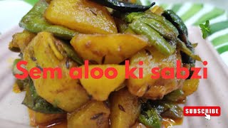 Sem Aloo ki sabzi  Sem Aloo [upl. by Felicdad800]