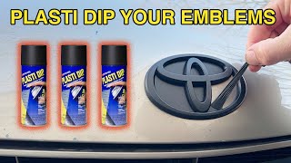 How to Plasti Dip Car EmblemsBadges  Easy DIY Guide [upl. by Reizarf]