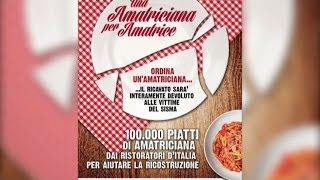 Aiuti dallItalia e dallestero quotUna Amatriciana per Amatricequot [upl. by Bea6]