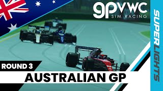 2022 Superlights Australian Grand Prix  ROUND 3  GPVWC Sim Racing [upl. by Ynnad264]