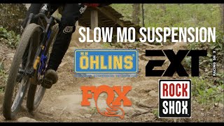 Slow Motion Suspension Smashing  FoxRockshoxOhlinsEXT [upl. by Retla]