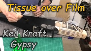 Keil Kraft Gypsy Build Series  Pt 17 Fuselage  Tissue over Laminating Film  1949 by Bill Dean [upl. by Loella]