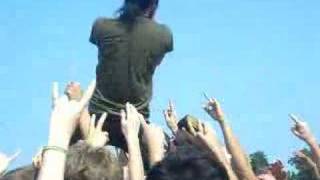 BLESSTHEFALL  warped tour craig in the crowd getting FAR [upl. by Artemla]