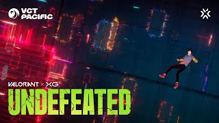 UNDEFEATED  XG amp VALORANT Official Music Video  VCT Pacific 2024 Song [upl. by Aramen805]