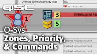 QSYS Public Address  Part B Zones Commands Priority [upl. by Tlihcox]