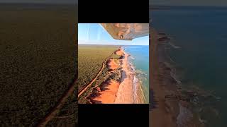 Beautiful flight up coast of Western Australia in 4 seater plane [upl. by Larkins]