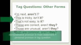 Tag Questions  Lesson 29 Part 2  English Grammar no captions [upl. by Phillipp]