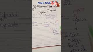 Gel electrophoresis for DNA 🧬 important points and pyq questions practice neet2025biology🎯🎯💯❤️❤️ [upl. by Aniahs]