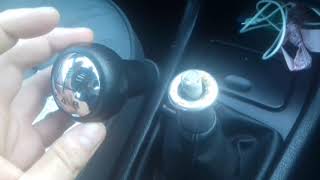 Cambio pomo palanca cambios Peugeot 406Peugeot 406 Coupe Shift knob replace [upl. by Nymzaj]