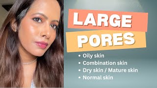 skincare that actually works on large pores Reduction  different skin types  at home [upl. by Llirpa352]