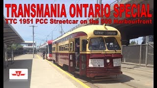 TO SPECIAL  TTC 1951 CCampF PCC 4549 Streetcar on the 509 Harbourfront [upl. by Harmony]